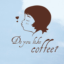 [나무자전거] 그래픽스티커 [ahu] 두유라이크커피? Do you like coffee? GBS-G401, 나무자전거