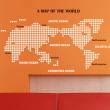 나무자전거  그래픽스티커 [GG] pk014-A MAP OF THE WORLD (Big)_도트패턴, 나무자전거